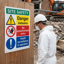 Site Safety Board – 600mm x 900mm – Foam PVC – Indoor/Outdoor Use