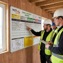 Magnetic Dry-Wipe Board – 1200mm x 1500mm – Aluminium Frame – Site Operations