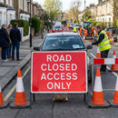Road Closed Access Only Sign – Reflective – Zintec Material – Temporary Traffic Management