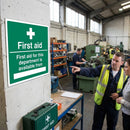 First Aid Safety Sign – Customizable – Indoor & Outdoor Use