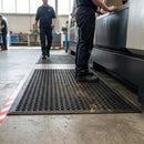Rubber Anti-Fatigue Mat – Black – Slip-Resistant – Industrial Use