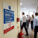 Fire Safety Action Notice – Durable Material – Indoor/Outdoor Use