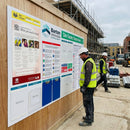 Construction Safety Board – 2100 x 1100mm – Durable Correx Plastic – Site Rules & Safety