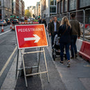 Pedestrian Traffic Sign – Reflective – Class RA1 Zintec – Road Safety