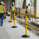 Twin Webbing High-Visibility Retractable Barriers – Yellow – Durable Steel – Industrial Use