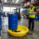 Single Drum Spill Tray – 870mm dia. x 190mm High – Polyethylene – Industrial Use