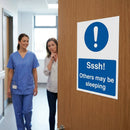 Quiet Area Sign – 75mm x 100mm – Self Adhesive Vinyl – Indoor Use