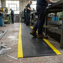 Anti-Fatigue Workstation Matting – Black or Yellow Borders – Vinyl Foam – Industrial Use