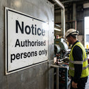 Notice Sign – Authorised Persons Only – 1mm Rigid Plastic – Indoor/Outdoor Use