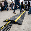 Snap Fit Cable Protectors – Yellow Hazard Strip – Durable – Indoor/Outdoor