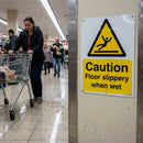 Caution Floor Sign – 1mm Rigid Plastic – Indoor/Outdoor Use