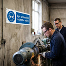 Eye Protection Sign – 1mm Rigid Plastic – Indoor/Outdoor Use