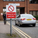 Please Do Not Park Here Safety Sign – 1mm Rigid Plastic – Indoor/Outdoor Use