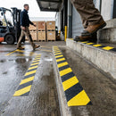 Anti-Slip Self-Adhesive Tape – Black & Yellow – High-Traction Surface – Indoor/Outdoor