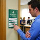 First Aid Sign with Customizable Space – 215mm x 310mm – 3mm PVC – Indoor Use