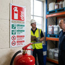 Alcohol Resistant Foam Fire Extinguisher Sign – Portrait – Durable Material – Safety Compliance