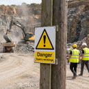 Danger Quarry Workings Signs – 1mm Rigid Plastic – Indoor/Outdoor Use
