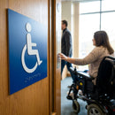 Braille Disabled Symbol Sign – 150mm x 150mm – 1.5mm PVC – Indoor