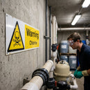 Chlorine Safety Sign – 1mm Rigid Plastic – Indoor/Outdoor Use