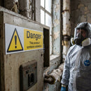 Asbestos Warning Safety Sign – 1mm Rigid Plastic – Indoor/Outdoor