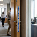 Fire Door Keep Locked Sign – 45mm x 400mm – Self Adhesive Vinyl – Indoor Use