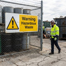 Hazardous Waste Safety Signs – 1mm Rigid Plastic – Indoor/Outdoor Use