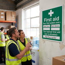 First Aid Safety Signs – Nearest Box Location – Indoor/Outdoor