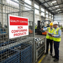 Quality Control Sign – 400mm x 300mm – Rigid Plastic – Indoor/Outdoor
