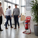 Tubular Fire Extinguisher Stands – Red, Black & Chrome – Stable Base – Commercial Use