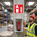 Fire Extinguisher Symbol Sign – Red – Essential Safety – Indoor/Outdoor Use