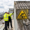 Fragile Roof Symbol Safety Signs – 1mm Rigid Plastic – Indoor & Outdoor Use