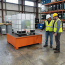 Single IBC Spill Containment Pallet – 1340x1650x620mm – Powder-Coated Carbon Steel – Industrial Use