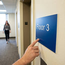 Braille Floor 3 Sign – 225mm x 150mm – 1.5mm PVC – Indoor Use