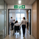 Fire Exit Sign – Disabled Symbol & Running Man – Right Arrow – Indoor Safety