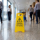 Caution Area Closed Sign – 300mm x 600mm – Polypropylene – Indoor/Outdoor Use