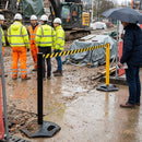 Outdoor Retractable Safety Barriers – 3.4m – Heavy Duty – Industrial Use