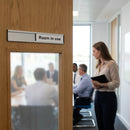 Room Status Door Slider Sign – 300mm x 40mm – Anodised Aluminium – Office & Home