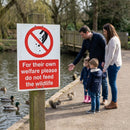 Do Not Feed Wildlife Signs – 1mm Rigid Plastic – Indoor/Outdoor