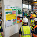 Safety Briefing & Emergency Response Station – 1200mm x 1500mm – Aluminium Frame – Industrial Use