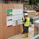 Construction Site Safety Information Notice Board – Large – Durable Correx – Indoor Use