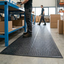 Anti-Fatigue Matting – Black – Adaptable Interlocking – Industrial Use