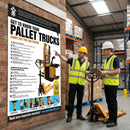 Pallet Truck Inspection Poster – 420mm x 594mm – Synthetic Paper – Indoor/Outdoor Use