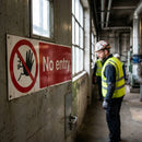 No Entry Safety Sign – 1mm Rigid Plastic – Indoor & Outdoor