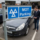 MOT Parking Signs – 600mm x 200mm – Rigid Plastic – Indoor/Outdoor Use