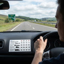 Dashboard Speed Limit Stickers – Self-Adhesive Vinyl – Indoor Use