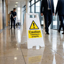 Caution Cleaning in Progress Sign – 300mm x 600mm – Durable Polypropylene – Indoor/Outdoor Use