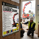 Loader Crane Inspection Poster – 420mm x 594mm – Synthetic Paper – Indoor/Outdoor Use