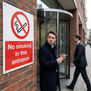 No Smoking Sign – 1mm Rigid Plastic – Indoor & Outdoor Safety