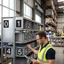 Numbering Sheet – 25mm Height – Self Adhesive Vinyl – Indoor Use