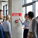 Fire Alarm Test Sign – Red – Easy Installation – Commercial Use